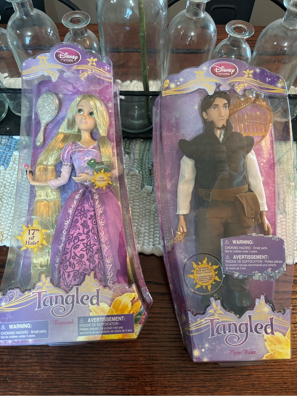 New in box Disney Store doll set of Rapunzel & Flynn Rider from  Tangled